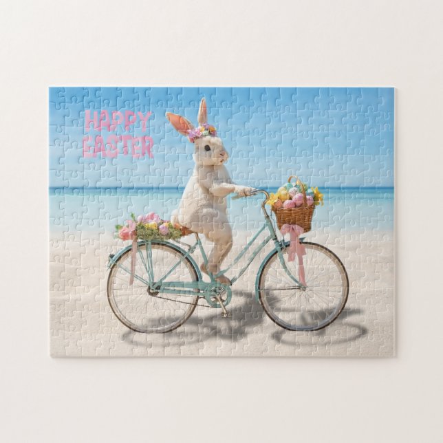 Puzzle Joyeuses Pâques île de Hilton-Head Vélo sur la pla (Horizontal)