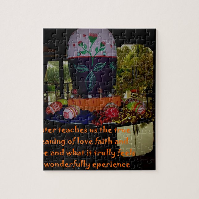 Puzzle Joyeux Amour de Pâques Foi et souhaits d'espoir (Vertical)