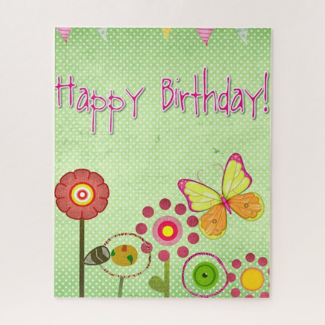 Puzzle Joyeux anniversaire (Vertical)