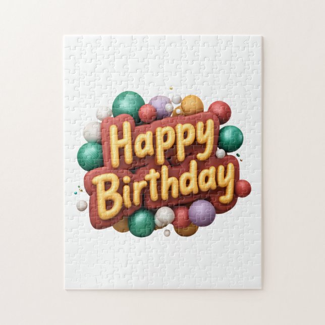 Puzzle joyeux anniversaire (Vertical)