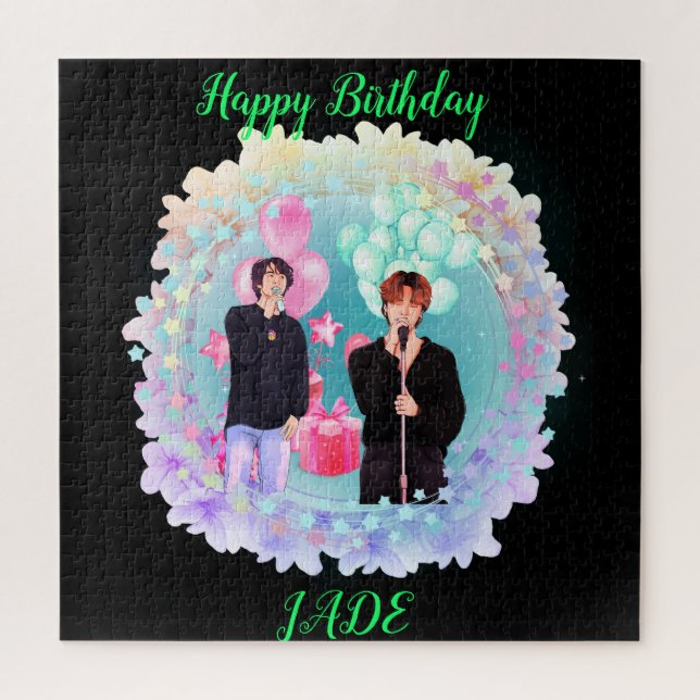 Puzzle Joyeux anniversaire (Vertical)