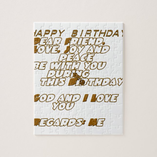 Puzzle Joyeux anniversaire (Vertical)