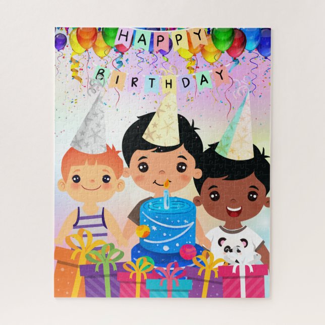 Puzzle Joyeux anniversaire (Vertical)