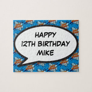 Puzzle Joyeux Anniversaire Bande Dessinée Personnalisée P