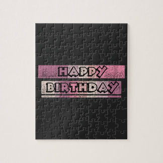 Puzzle joyeux anniversaire coloré