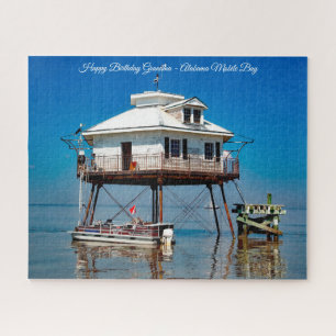 Puzzle Joyeux anniversaire grand-mère, baie mobile de l'A