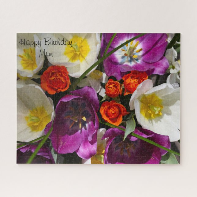Puzzle Joyeux anniversaire Maman. (Horizontal)