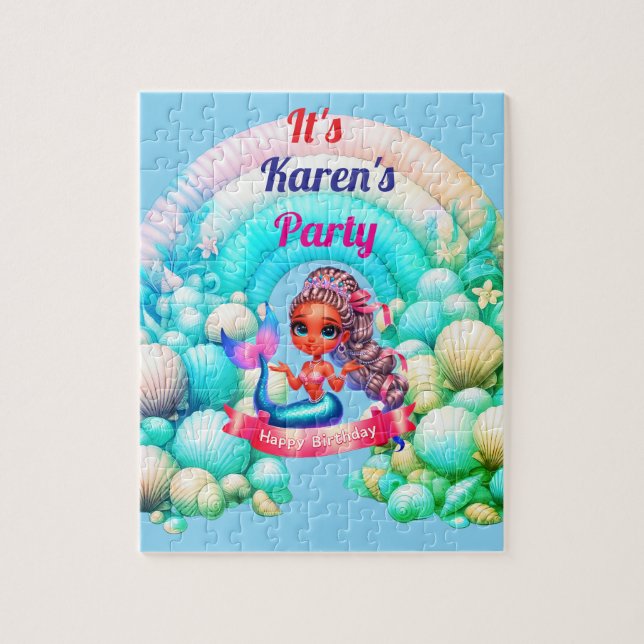 Puzzle Joyeux anniversaire personnalisé (Vertical)