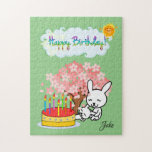 Puzzle Joyeux Anniversaire Rabbit Tree Cake Sun<br><div class="desc">Sports,  jouets et jeux > Jouets et jeux > Puzzles</div>