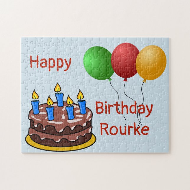 Puzzle Joyeux anniversaire Rourke 2018 (Horizontal)