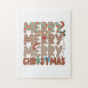 Puzzle Joyeux cadeau de Noël Joyeux Noël