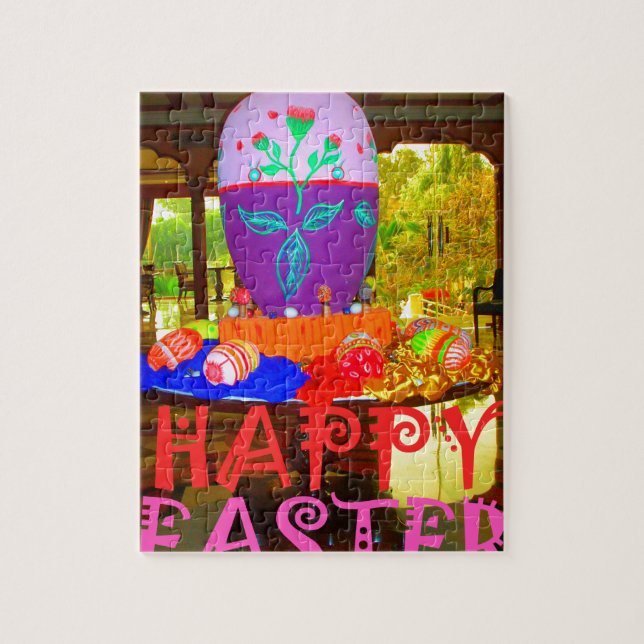 Puzzle Joyeux Centre d'Oeufs de Pâques pour le printemps (Vertical)
