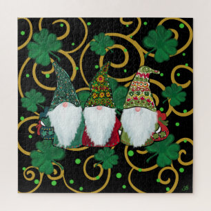 Puzzle Joyeux GNOMES du jour de St. Patty