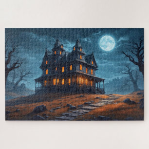 Puzzle Joyeux Halloween   Maison hantée