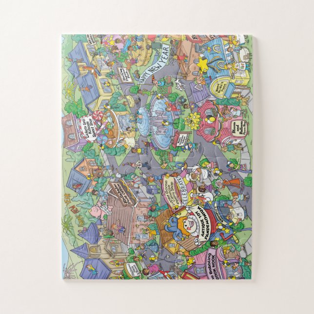 Puzzle Joyeux Hullabaloo Hollows Jour de l'An (Vertical)