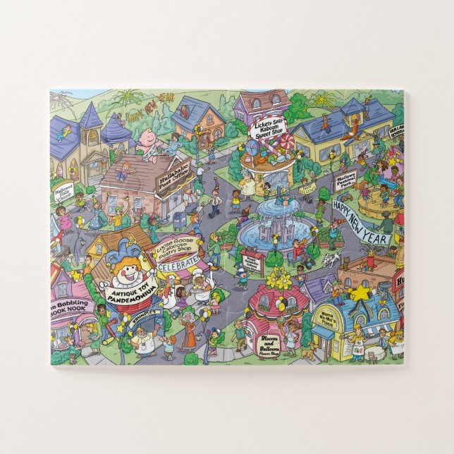 Puzzle Joyeux Hullabaloo Hollows Jour de l'An (Horizontal)