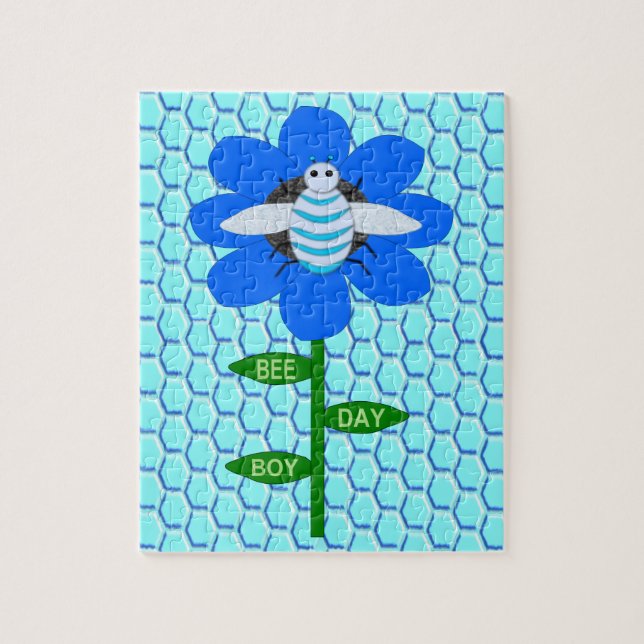 Puzzle Joyeux Jour des abeilles Boy Bumblebee (Vertical)