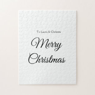 Puzzle Joyeux Noël ajouter le nom texte personnalisé cade