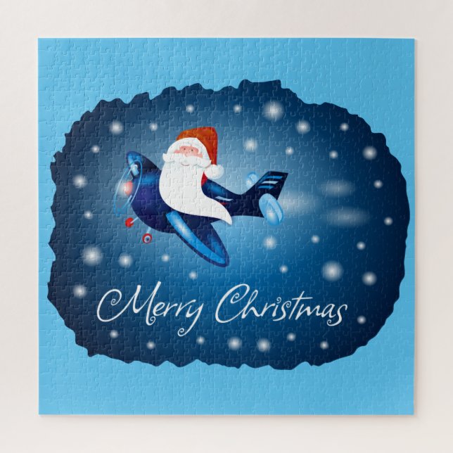 Puzzle Joyeux Noël avec le Père Noël (Vertical)
