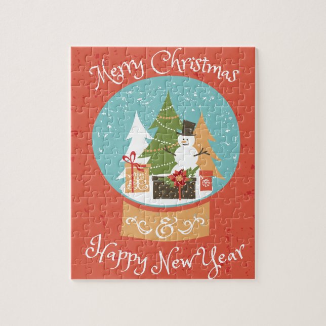 Puzzle Joyeux Noël Bonne année (Vertical)