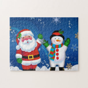 Puzzle Joyeux Noël et Snowman