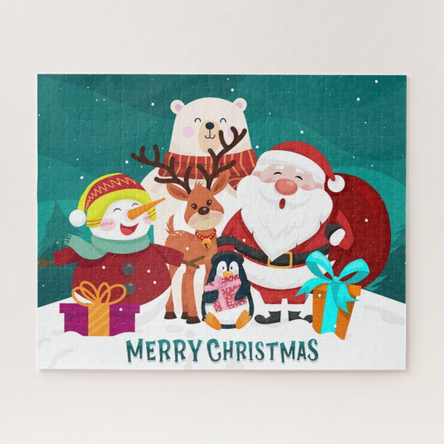 Puzzle Joyeux Noël Festif  (Horizontal)