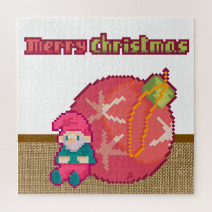 Puzzle Joyeux Noël Gnoom pixelart Pixel Art 