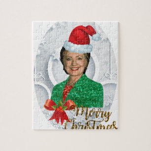 Puzzle joyeux Noël Hillary clinton