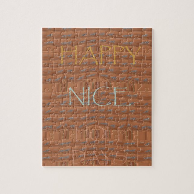 Puzzle Joyeux Noël Impression d'art de zèbre (Vertical)