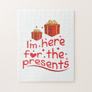 Puzzle Joyeux Noël Je Suis Ici Pour Le Présent