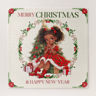 Puzzle Joyeux Noël & Joyeux Nouvel An Black Girl Magic