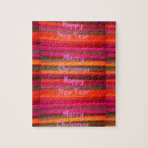Puzzle Joyeux Noël Joyeux Nouvel An Toile Design couleur
