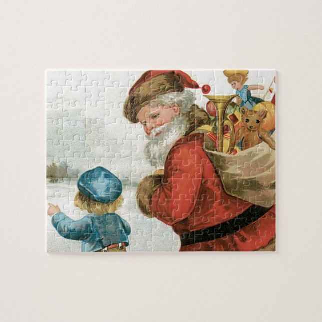 Puzzle Joyeux Noël par Ellen Clapsaddle (Horizontal)