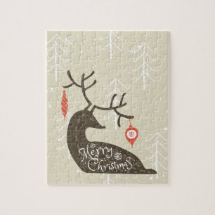 Puzzle Joyeux Noël Reindeer Cosy