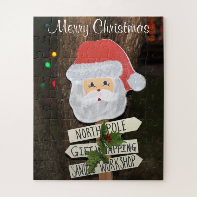 Puzzle Joyeux Noël Santa Claus Fêtes (Vertical)