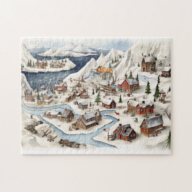 Puzzle Joyeux Noël vintage (Horizontal)