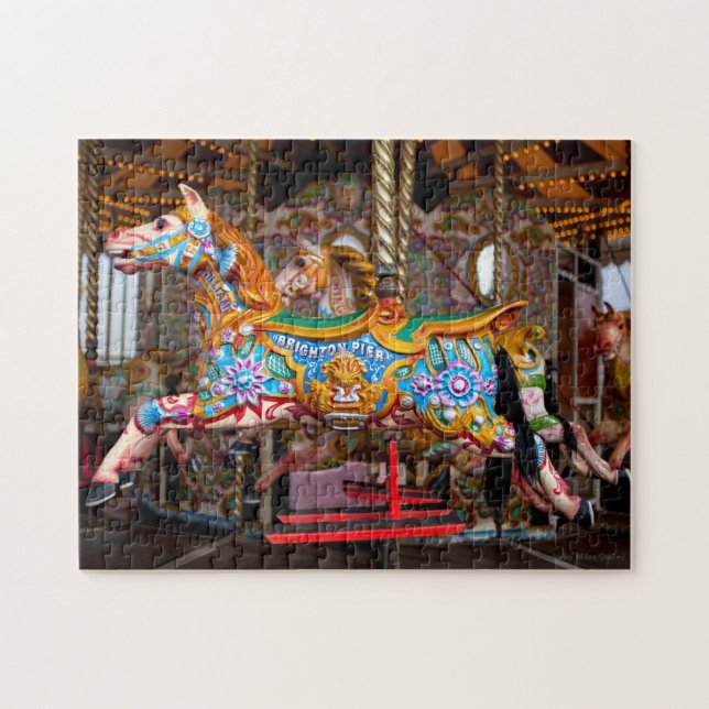 Puzzle Joyeux Parcours Carrousel Cheval Brighton Quai (Horizontal)