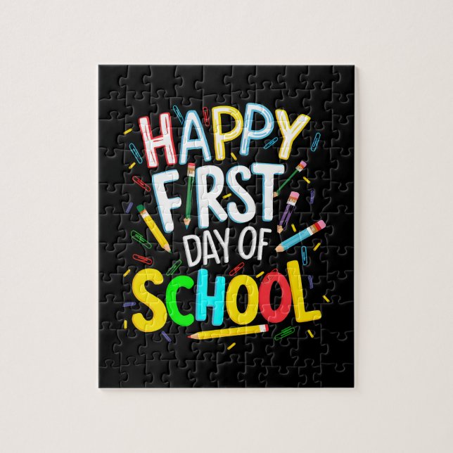 Puzzle Joyeux premier jour de rentrée scolaire (Vertical)