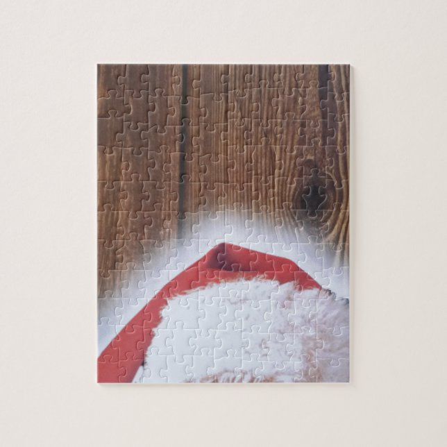 Puzzle Joyeux réveillon de Noël, Casquette de Père Noël (Vertical)