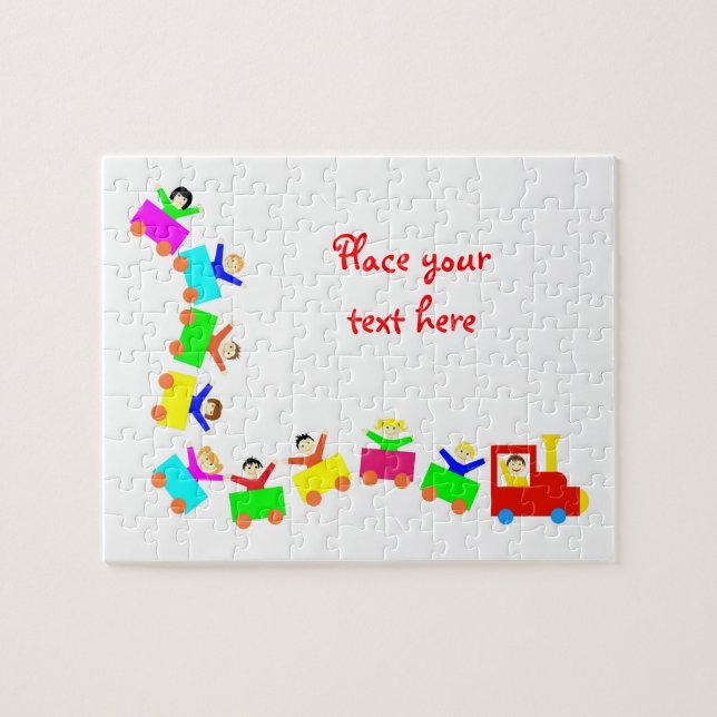 Puzzle Joyeux Train pour enfants (Horizontal)