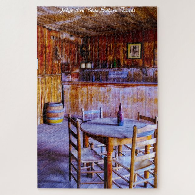 Puzzle Juge Roy Bean Saloon Texas.Christmas Salutations J (Vertical)