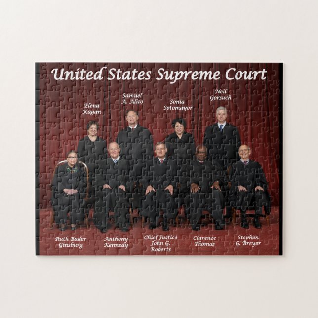 Puzzle Juges de la Cour suprême des Etats-Unis (Horizontal)