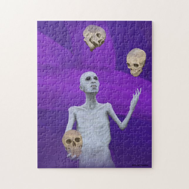 Puzzle Juggler Juonger Skulls Moyenne Imaginaire Art Puzz (Vertical)