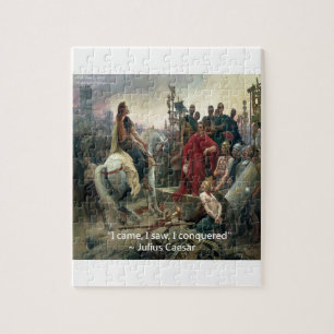 Puzzle Jules César Je suis venu J'ai vu J'ai vaincu