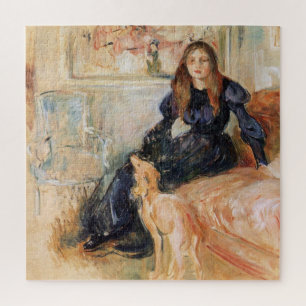 Puzzle Julie Manet et son Greyhound (par Berthe Morisot)