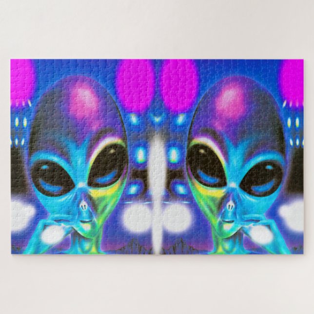 Puzzle jumeaux Aliens (Horizontal)
