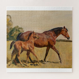 Puzzle Jument et poulain par Munnings