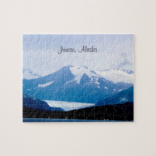 Puzzle Juneau, Alaska Wood Wall Art (Horizontal)