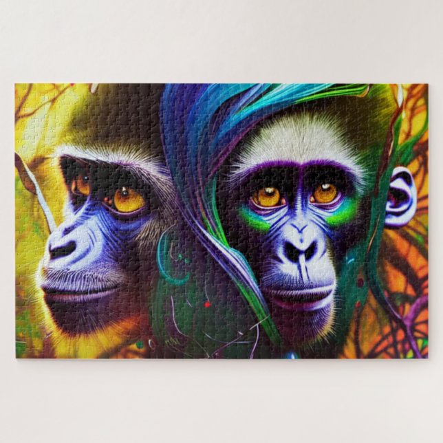 Puzzle Jungle singe (Horizontal)