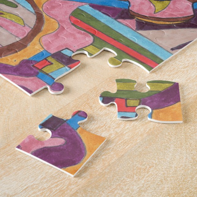 Puzzle "Jungle Stripes I" Art Abstrait (Côté)